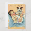 Recherche de chien vintage invitations Rétro