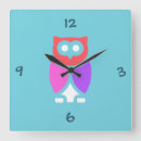 Recherche de hibou rose horloges Animal