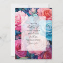 Recherche de rose et bleu turquoise invitations Toute personne