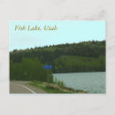 Recherche de poissons de lac cartes postales Vacances