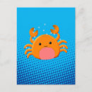 Zoek naar cartoon krab briefkaarten Zee