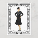 Recherche de robe vintage cartes postales Illustration