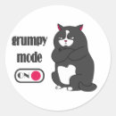 Recherche de chats grincheux autocollants En colère