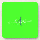 Recherche de fluorescent dessous de verres Vert