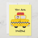 Recherche de taxi jaune invitations Cabine