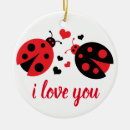 Recherche de coccinelle mignonne ornements Rouge