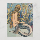Recherche de vintage mermaid cartes postales Sirène