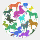 Recherche de poulains mignons autocollants Mare
