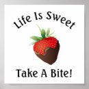 Recherche de fraise de chocolat posters Pour elle