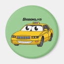 Recherche de taxi jaune magnets Chauffeur de taxi
