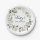 Recherche de fleurs blanches assiettes en papier Invités