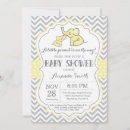 Recherche de gris et jaune invitations Neutre pour le genre