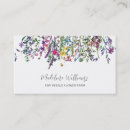 Recherche de fleurs sauvages cartes visite Magasin de fleurs