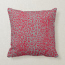 Recherche de léopard rouge coussins Moderne