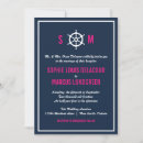 Recherche de rose bleu marine mariage invitations Monogramme