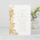 Recherche de olivier mariage invitations Feuille d'or