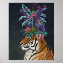 Recherche de tête de tigre posters Jungle