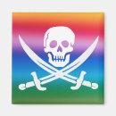 Recherche de drapeaux croisés magnets Jolly roger