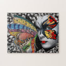 Zoek naar masker puzzels Vrouw
