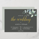 Recherche de faire part de eucalyptus mariage invitations Vert sauge