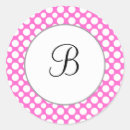 Recherche de pois rose et blanc autocollants Points