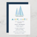 Recherche de nautical baby shower invitations Voilier