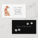 Recherche de promeneur chiens cartes visite Aquarelle
