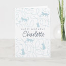 Recherche de silhouette de chat vœux cartes Pour elle