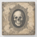Recherche de crâne vintage dessous de verres Éffrayant