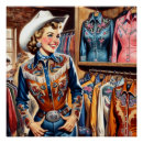 Recherche de vintage cowgirl posters Western