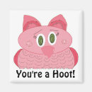 Recherche de rose de hibou magnets Oiseaux