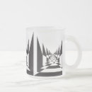 Recherche de perspective tasses Abstrait