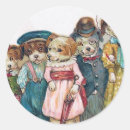 Recherche de chien vintage autocollants Cru