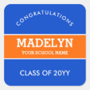 Recherche de bleu orange autocollants Diplôme