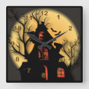 Recherche de maison hantée halloween horloges Orange