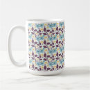 Zoek naar retro bloemen mokken Naadloos patroon