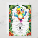 Recherche de perroquets invitations Coloré