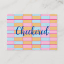 Recherche de motif de damier cartes visite Tendance