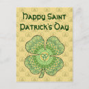 Recherche de shamrock cartes postales Quatre feuilles de trèfle