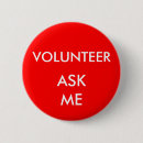 Recherche de volontaire badges Blanc