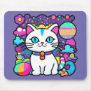 Recherche de joli chat tapis souris Bleu