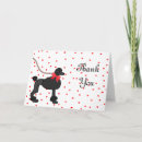 Recherche de caniche vœux cartes Rouge