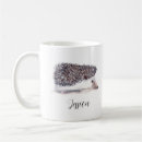 Recherche de herisson café tasses Illustration