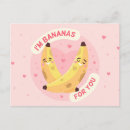 Recherche de banane mignonne cartes postales Amour