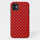 Recherche de pois rouge iphone coques Blanc