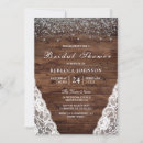 Recherche de rustic bridal shower invitations Dentelles