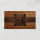 Recherche de simili cuir cartes visite Monogramme