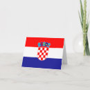 Recherche de la croatie vœux cartes Drapeau
