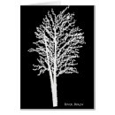 Recherche de bouleau blanc cartes postales Illustration