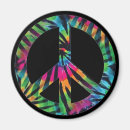 Recherche de signe de paix magnets Arc en ciel